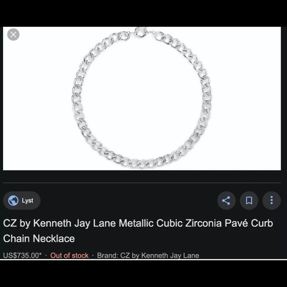 Offers Welcomed✨1000$ + Chain Necklace by Kenneth - Picture 3 of 3